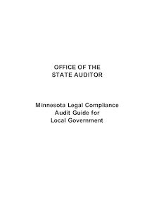 Minnesota Legal Compliance Audit Guide for Local Government