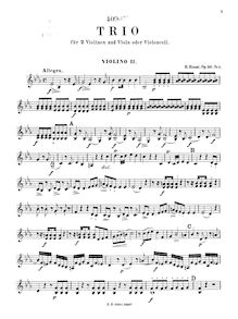 Partition violon 2, 6 Trios pour 2 violons et viole de gambe, Op.36 par Antonio Bartolomeo Bruni