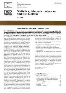 Statistics, telematic networks and EDI bulletin. 3/1998