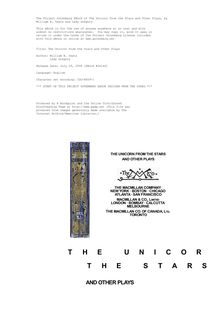 The Unicorn from the Stars and Other Plays