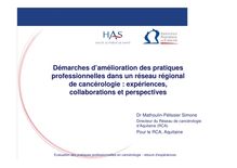 Présentation du Dr Simone Mathoulin-Pélissier