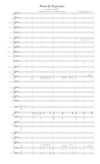 Partition complète, Misa de Requiem en do sostenido menor, C♯ minor
