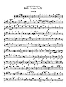Partition hautbois 1, 2, Fidelio, Op.72, Leonore, oder Der Triumph der ehelichen Liebe