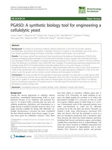 PGASO: A synthetic biology tool for engineering a cellulolytic yeast