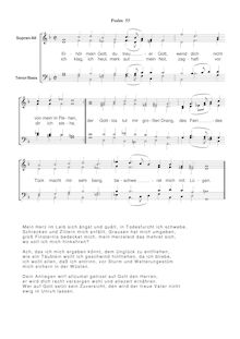 Partition Ps.55: Erhör mein Gbet, du treuer Gott, SWV 152, Becker Psalter, Op.5