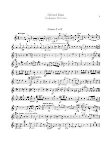 Partition cor 1, 2, 3, 4 (en F), Cockaigne Overture, Op.40, In London Town