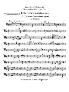 Partition Trombone 1, 2, 3, Tuba, pour Nutcracker, Щелкунчик, Tchaikovsky, Pyotr