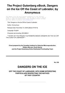 Dangers on the Ice Off the Coast of Labrador