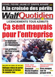 Walf Quotidien n°8657 - du mercredi 03 février 2021