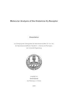 Molecular analysis of the histamine H_1tn3 receptor [Elektronische Ressource] / vorgelegt von David Schnell
