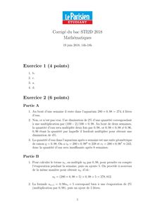 corrigé STI2D Bac Maths première partie