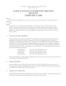 Audit Minutes 02-04-08