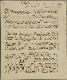 Partition complète, Prelude et Fugue, A minor, Brahms, Johannes