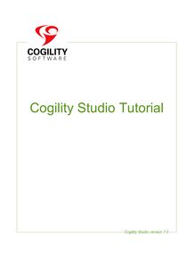 Cogility Studio Tutorial