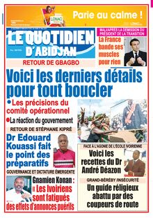 Le Quotidien d’Abidjan n°4001 - du jeudi 27 mai 2021