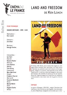 Land and Freedom de Loach Ken