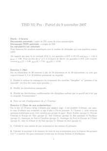 TISD M1 Pro Partiel du novembre