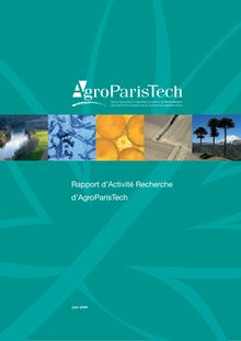 Rapport d’activité recherche AgroParisTech