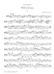 Partition de violoncelle, Piano Trio en B minor, B minor