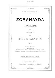 Partition complète, Zorahayda, Op.11, G minor, Svendsen, Johan par Johan Svendsen