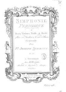 Partition No.11 en E♭ major, Symphonies périodiques, Symphonies périodiques a Deux Violons, Taille & Basse. Flutes ou Hautbois & Cornes de Chasse