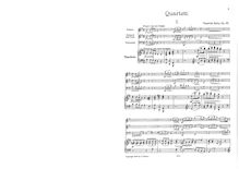 Partition complète et parties, Piano quatuor, Op.35, G major