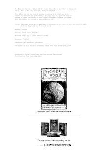 The Great Round World and What Is Going On In It, Vol. 1, No. 36, July 15, 1897 - A Weekly Magazine for Boys and Girls