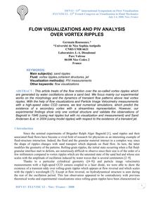 ISFV13 13th International Symposium on Flow Visualization FLUVISU12 12th French Congress on Visualization in Fluid Mechanics July Nice France