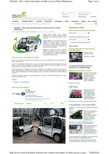 Page 1 sur 3 Moebius - Des voitures électriques en libre-service à ...