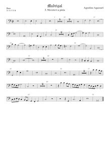 Partition viole de basse, Madrigali a 5 voci, Libro 1, Agazzari, Agostino par Agostino Agazzari