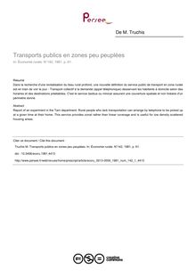 Transports publics en zones peu peuplées - article ; n°1 ; vol.142, pg 61-61