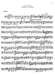 Partition basse, Fierrabras D.796, Schubert, Franz