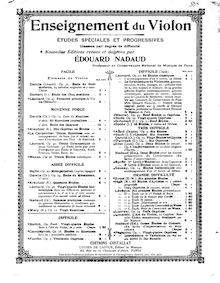 Partition complète, 20 Exercises, Op.12, Vingt exercices pour le violon