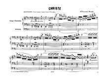 Partition Christe, Messa solenne, Messa solenne per organo solo par Vincenzo Petrali
