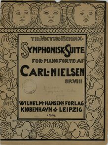 Partition couverture couleur, symphonique , Op.8, FS19, Symphonisk-Suite, Op.VIII