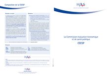 Commission Évaluation Économique et de Santé Publique - Brochure imprimableA3rectoverso