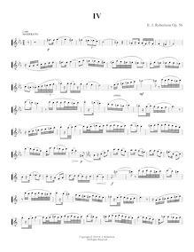 Partition No.4, 10 Duos pour flûte et clarinette, Op.56, Robertson, Ernest John par Ernest John Robertson