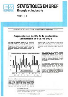 Extrait de Conjoncture industrielle - Janvier 1995
