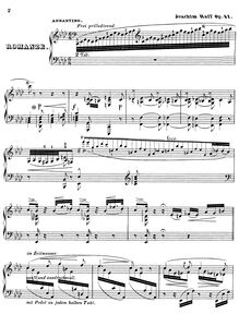 Partition complète, Romanze, Op.41, Raff, Joachim