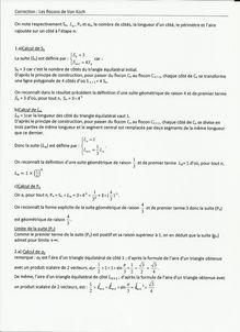 Correction DM de Mathématiques Terminale S