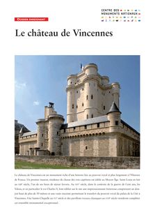 Château de Vincennes - dossier enseignant