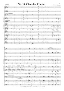 Partition Act II, No., Chor der Priester, Die Zauberflöte, The Magic Flute