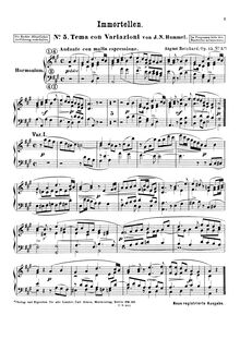 Partition Harmonium , partie, Bagatelles, Op. 107, Hummel, Johann Nepomuk
