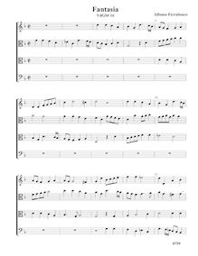 Partition Fantasia VdGS No.16 - partition complète (Tr A T B), fantaisies pour 4 violes de gambe