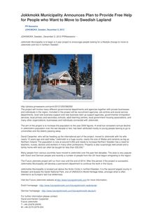 Jokkmokk Municipality Announces Plan to Provide Free Help for People who Want to Move to Swedish Lapland
