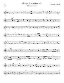 Partition 3rd verse − ténor ou viole de basse, octave aigu clef, Tabulatura Nova