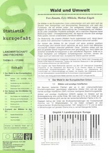 Statistik kurzgefaßt. Landwirtschaft und Fischerei Nr. 17/2000. Wald und Umwelt