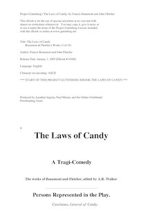 The Laws of Candy - Beaumont & Fletcher s Works (3 of 10)