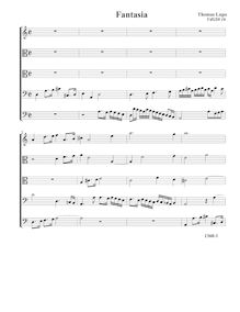 Partition Fantasia VdGS No.16 - partition complète (Tr T T B B), fantaisies pour 5 violes de gambe