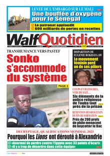 Walf Quotidien n°9083 - du mardi 05 juillet 2022